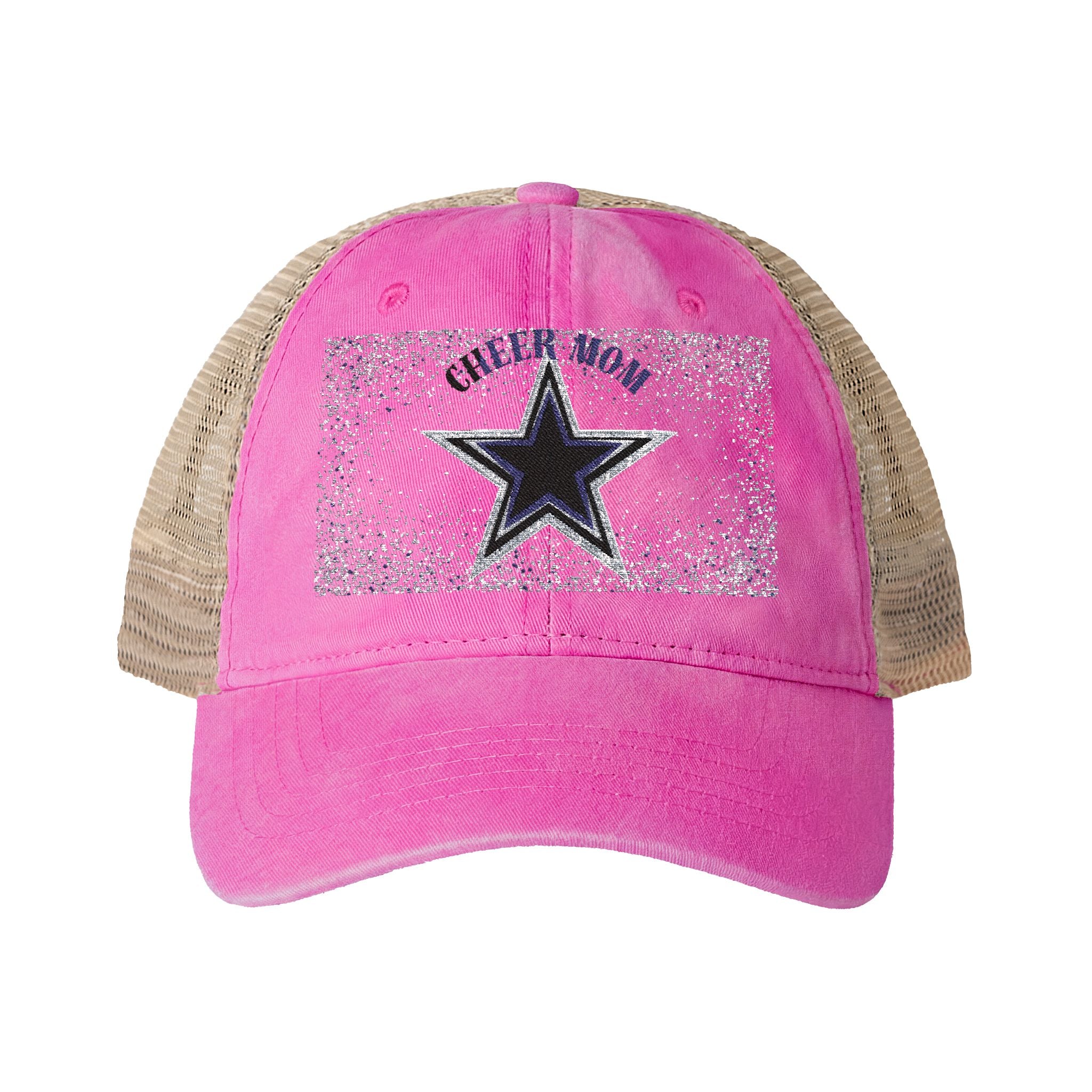 Cheer Mom Women's Washed Mesh-Back Cap