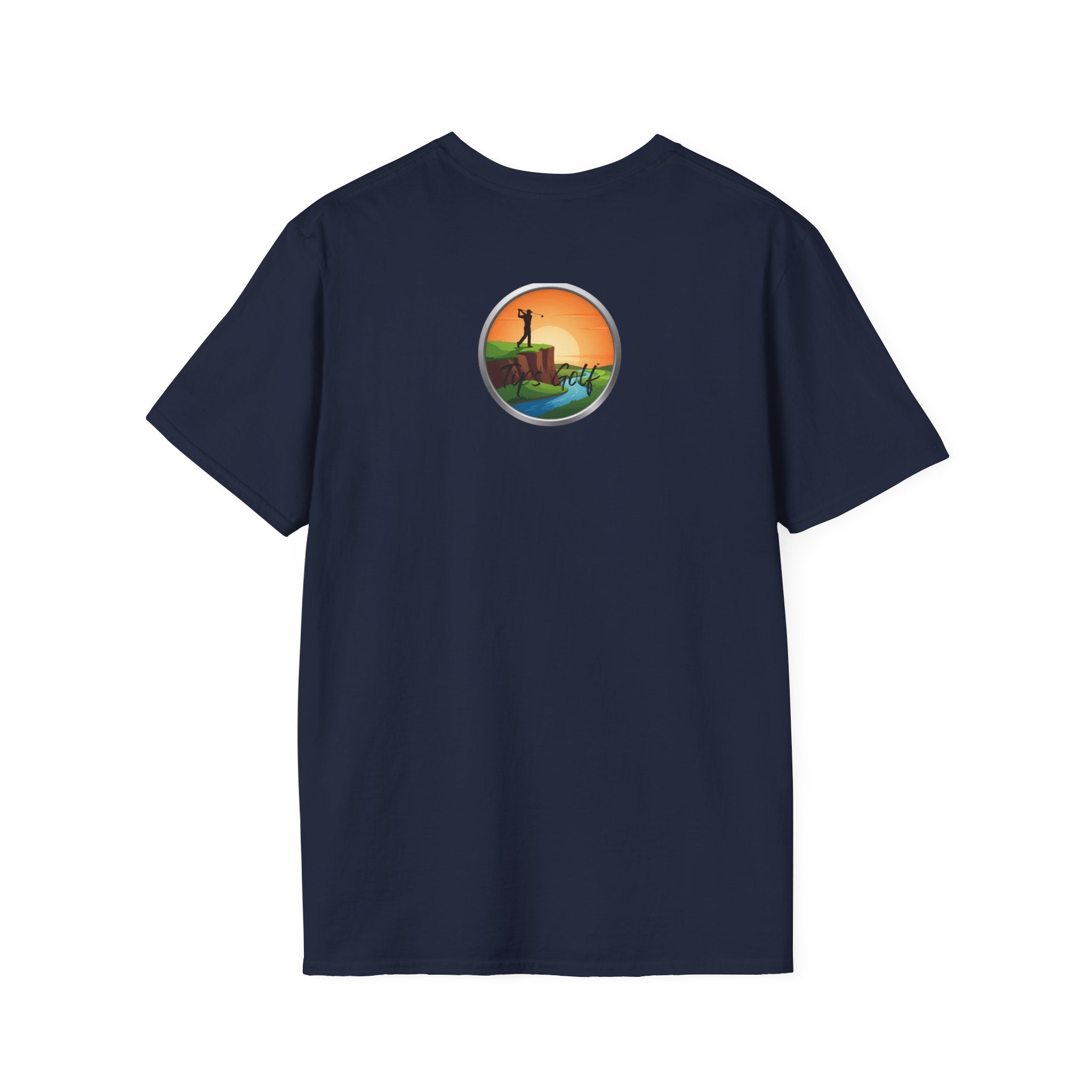 Golf Sunset River View T-Shirt — Scenic Golf Course Shirt