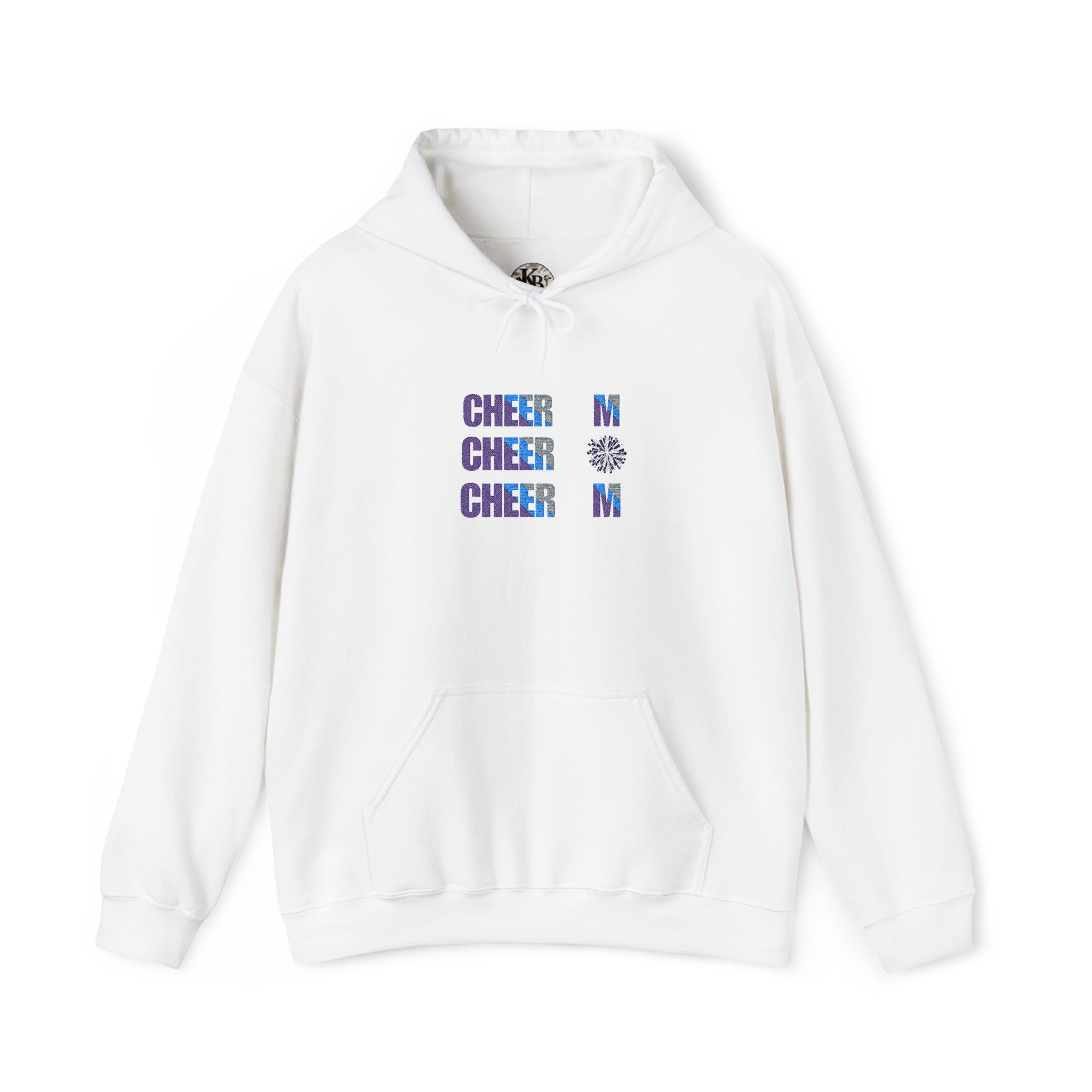 Cheer Mom Hoodie — Retro Floral "CHEER MOM" Graphic Sweatshirt