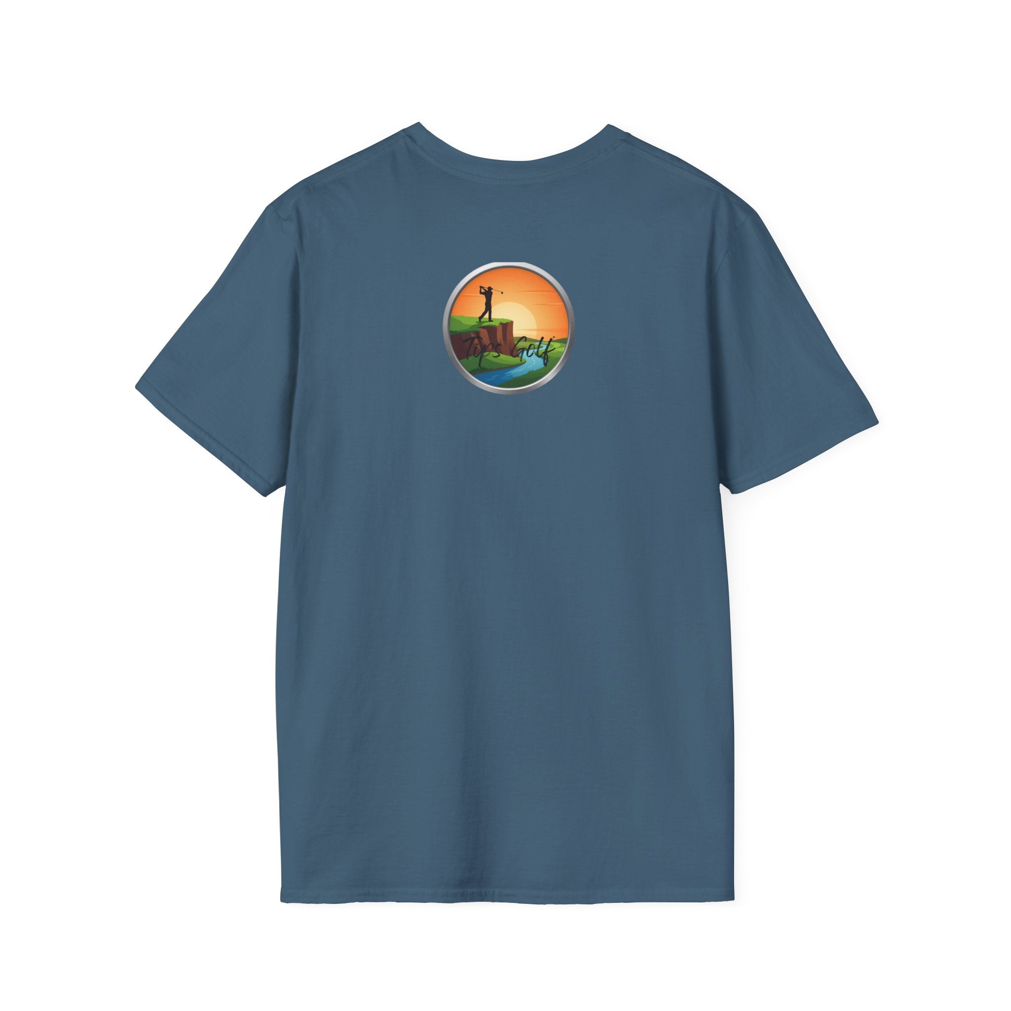 Golf Sunset River View T-Shirt — Scenic Golf Course Shirt