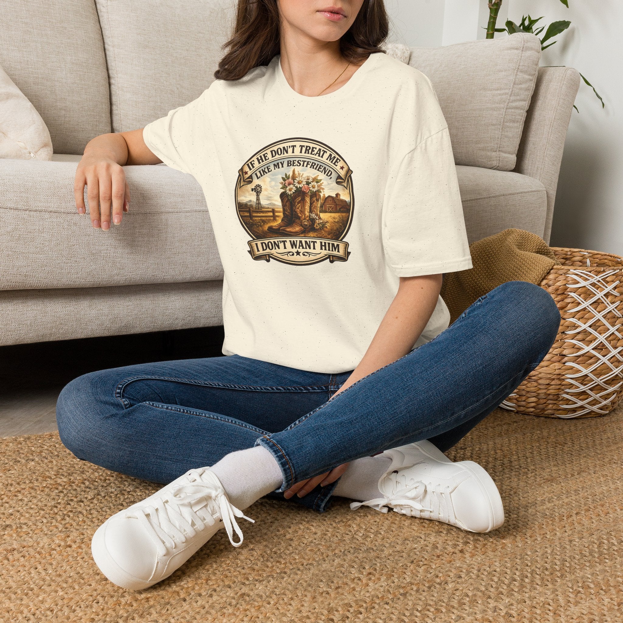 Bestfriend Quote T-Shirt — "If He Don't Treat Me Like My Bestfriend I Don't Want Him"