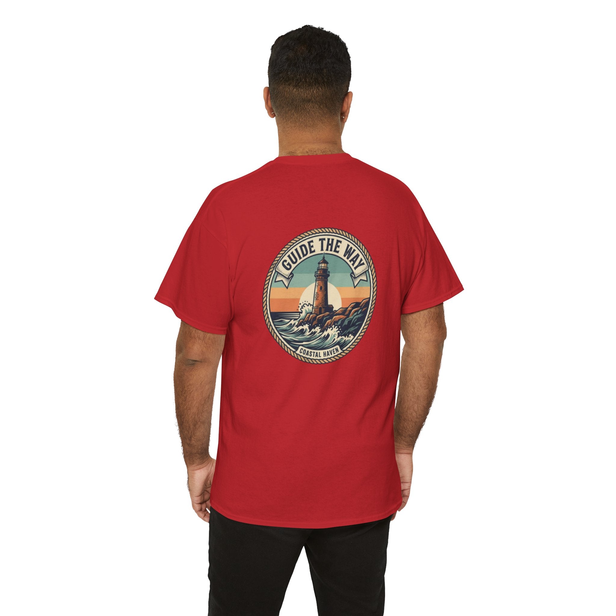 Guide the Way Lighthouse T-Shirt — Vintage Coastal Graphic Tee