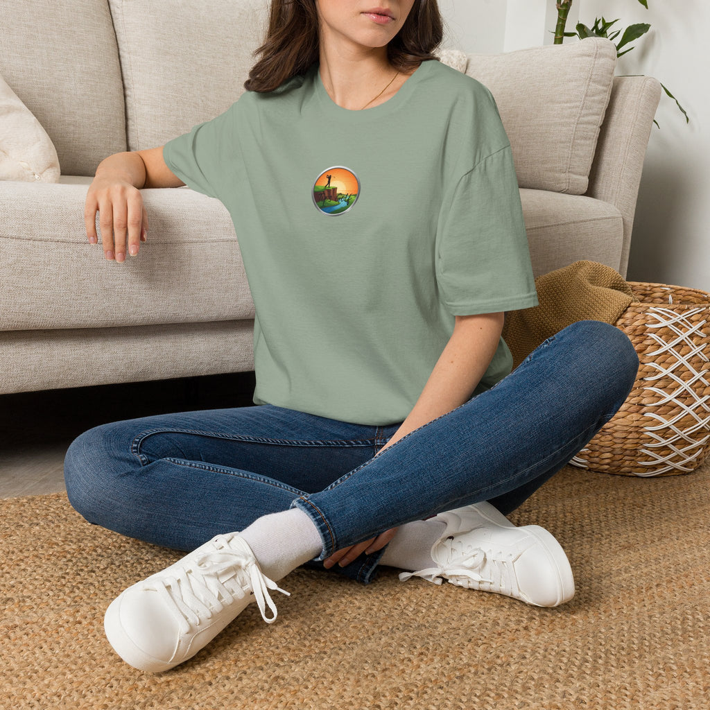 Golf Sunset River View T-Shirt — Scenic Golf Course Shirt
