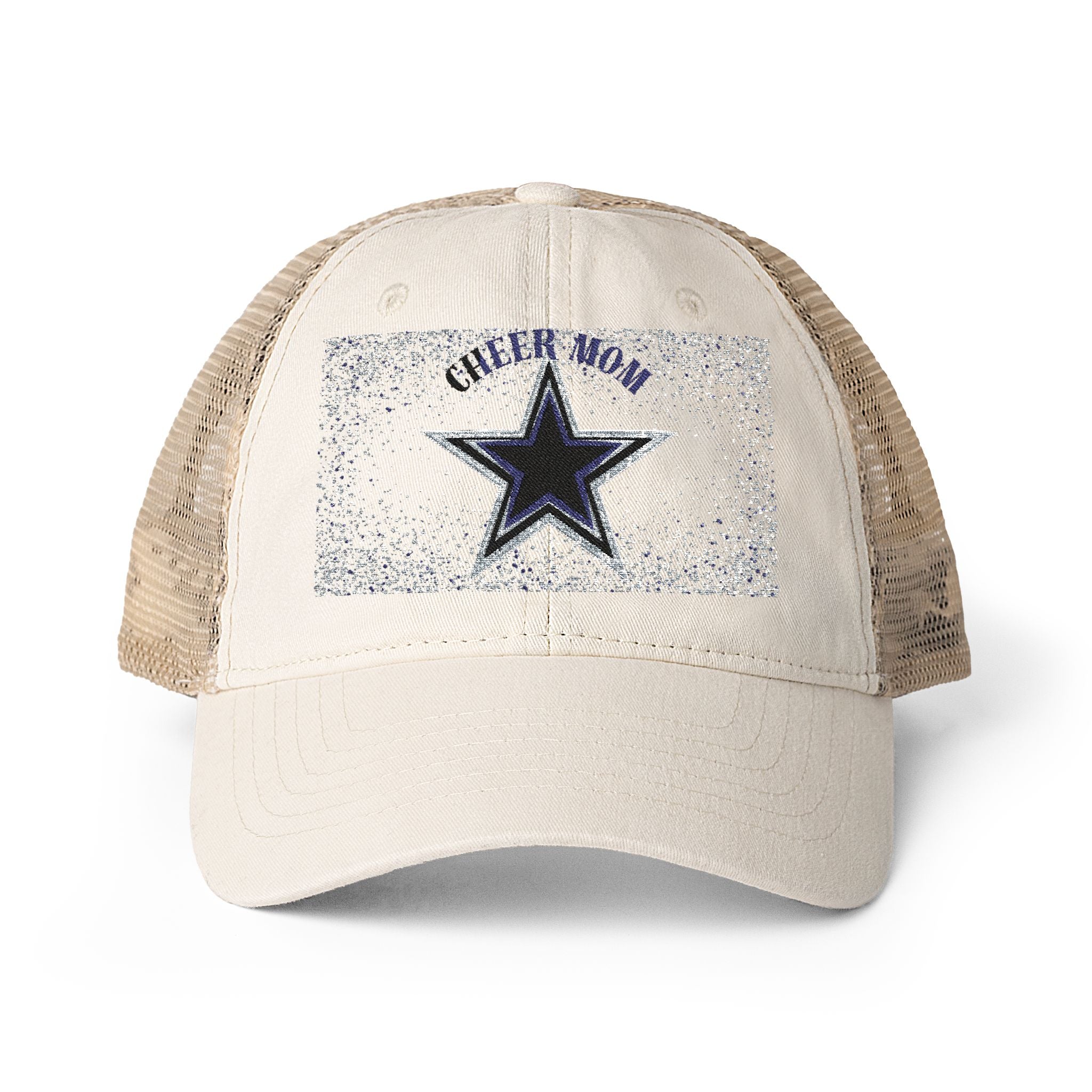 Cheer Mom Women's Washed Mesh-Back Cap