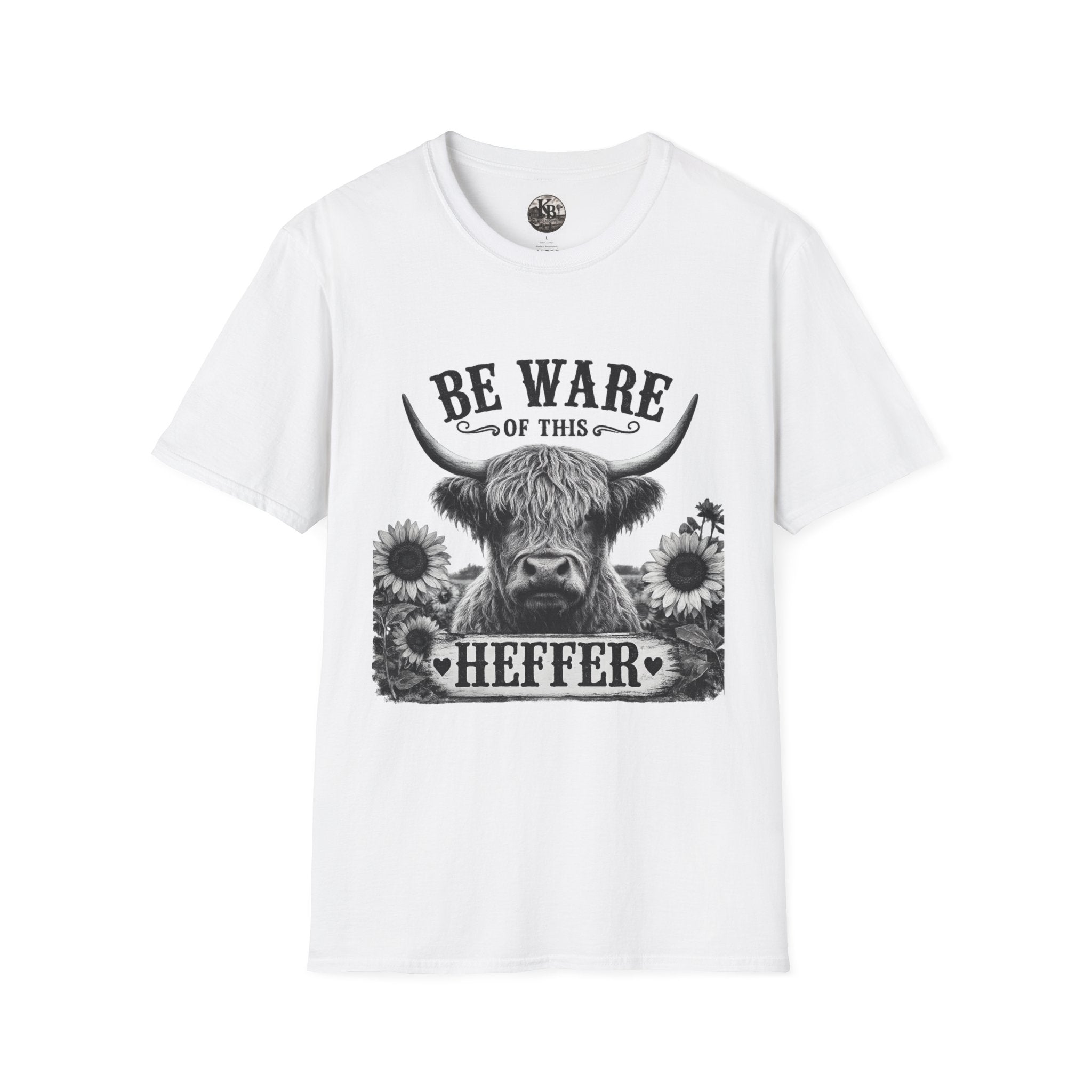 Funny Graphic T-Shirt — "Be Ware of This Heffer" Novelty Tee