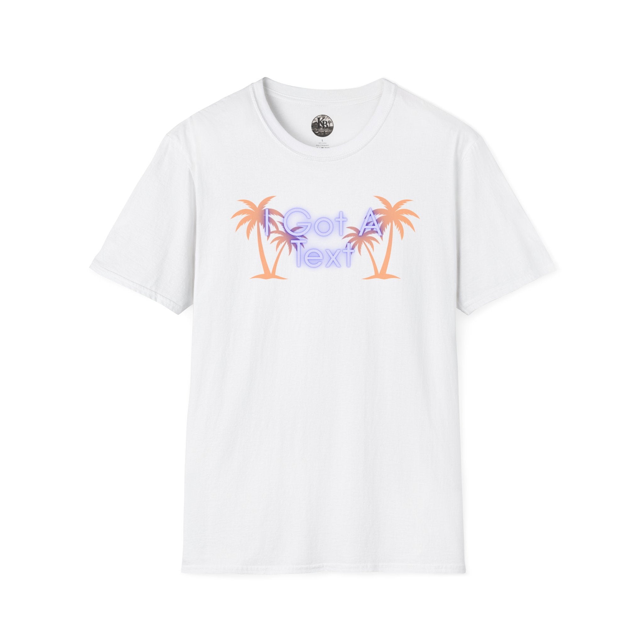 Got A Text Palm Tree Tee — Retro Neon Tropical Graphic T-Shirt
