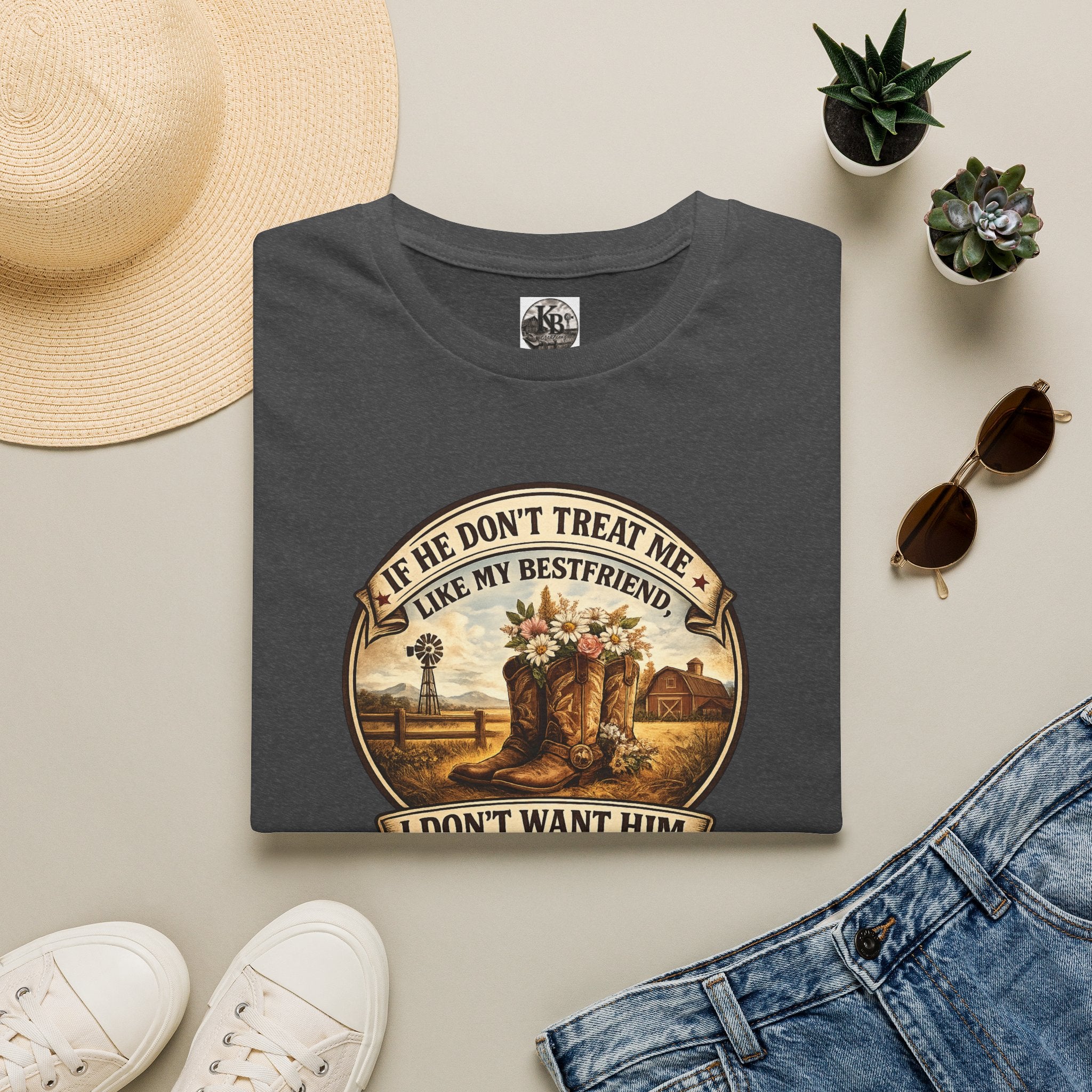 Bestfriend Quote T-Shirt — "If He Don't Treat Me Like My Bestfriend I Don't Want Him"