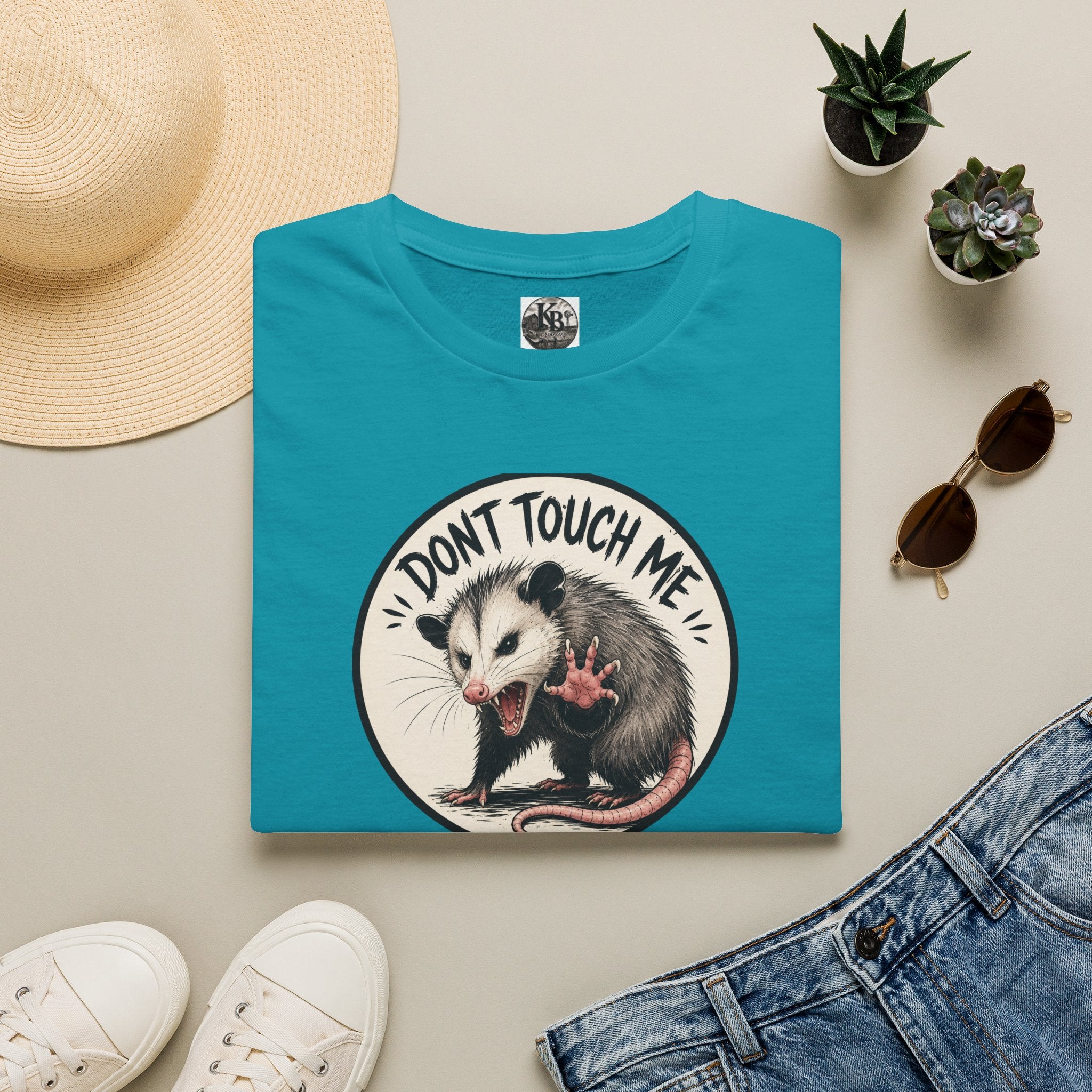 Don’t Touch Me Opossum T-Shirt | Cute Sass, Vintage Circle Design